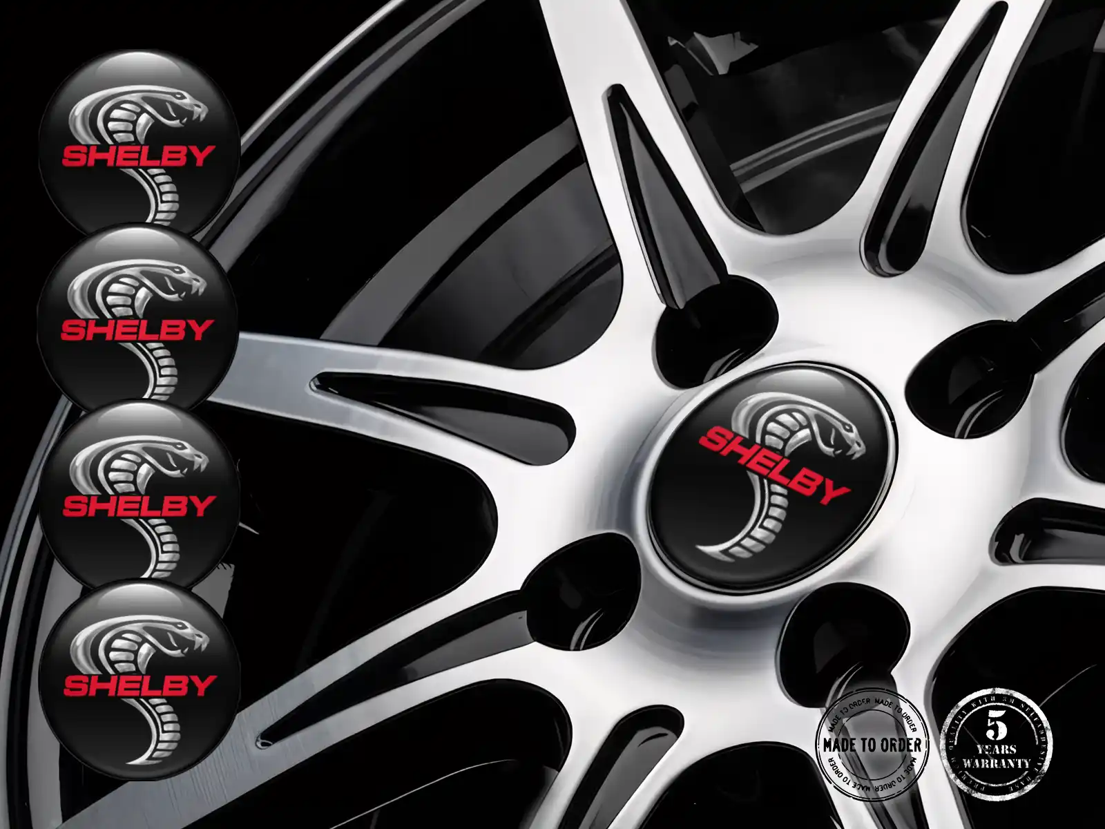Shelby Raddekal Version Individuelle Harzaufkleber